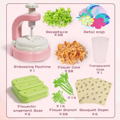 DIY Craft Kits Toys for Kids - Flowers Market Toy, Build Your Flower Bouquet