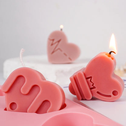 New kinds Heart Shape Silicone Soap Mold DIY Handmade Angel Love Cake Chocolate Baking Molds Soap Candle