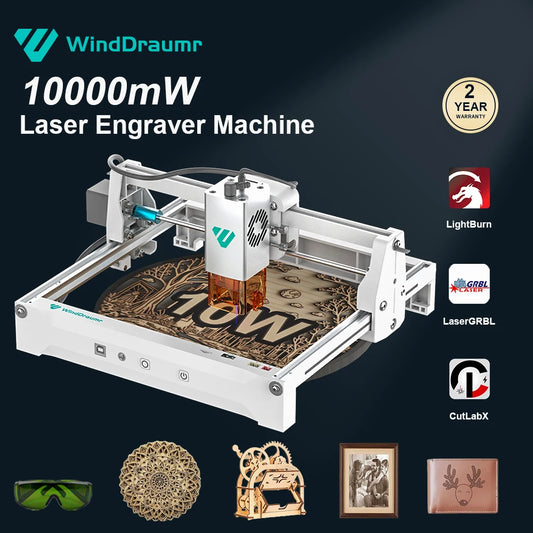 10W Laser Engraver 12000mm/min CNC Laser Cutter and Engraver