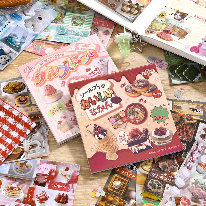 Mr Paper 30sheets/book Japanese Food Sticker Book DIY handbook scrapbook