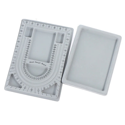 Flocked Bead Board For Bracelet Necklace Tray Beading Measuring Tools