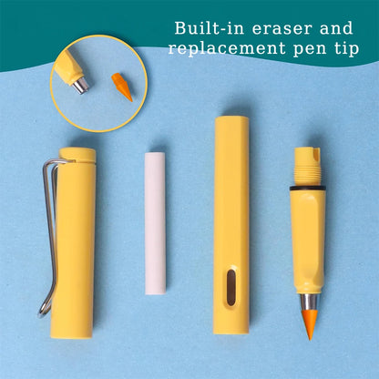 12pcs/set Color Eternal Pencil Can Be Wiped Magic Replace Head Eco Friendly Student Painting Kids