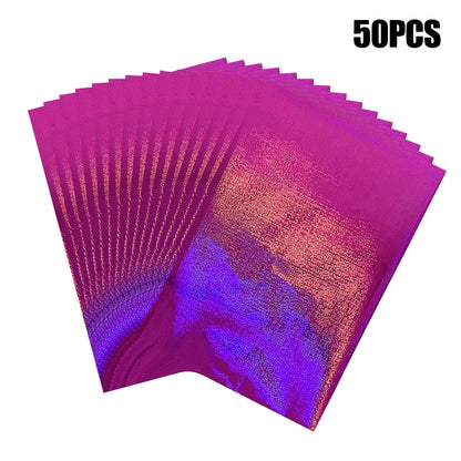 50pcs/pack 20x29cm Toner Hot Stamping Foil Paper A4 Toner Reactive Foil By Laser Printer and Laminator