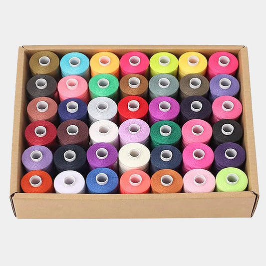 Sewing Thread,140S/2, 42 Colors All Purpose, 30wt, Assorted 1000 Yards Polyester