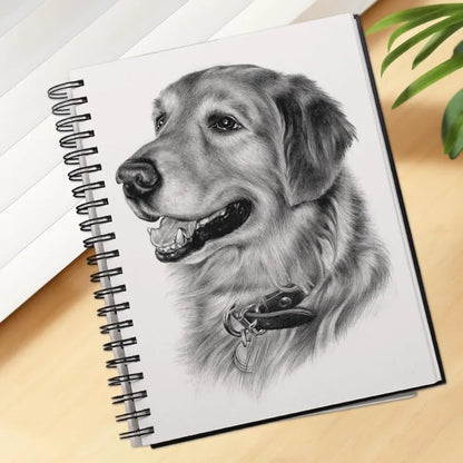 8.5x11 inch hardcover spiral bound sketchbook, 80 sheets of 90gsm inner paper, acid-free