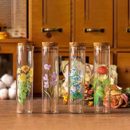 Mr Paper 100pcs/bag Say It With Flowers Series Vintage Stationary Stickers 6Styles