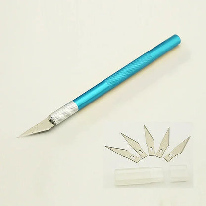 Metal Carving Scalpel Tools Kit Anti-Slip Blades Engraving Craft knives