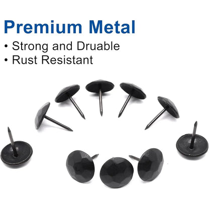 100pcs Upholstery Tacks Decorative Metal Nails Thumb Tacks Craft Furniture Pins