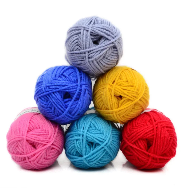 Milk Sweet Soft Cotton Baby Knitting Wool Yarn Thick Fiber Velvet Hand Crochet Yarn for DIY Sweater