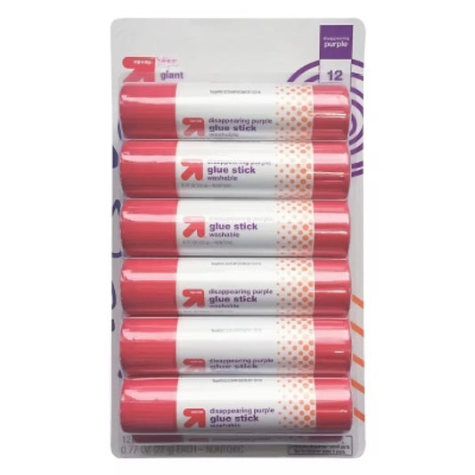12 Giant Glue Sticks Vanishing Purple