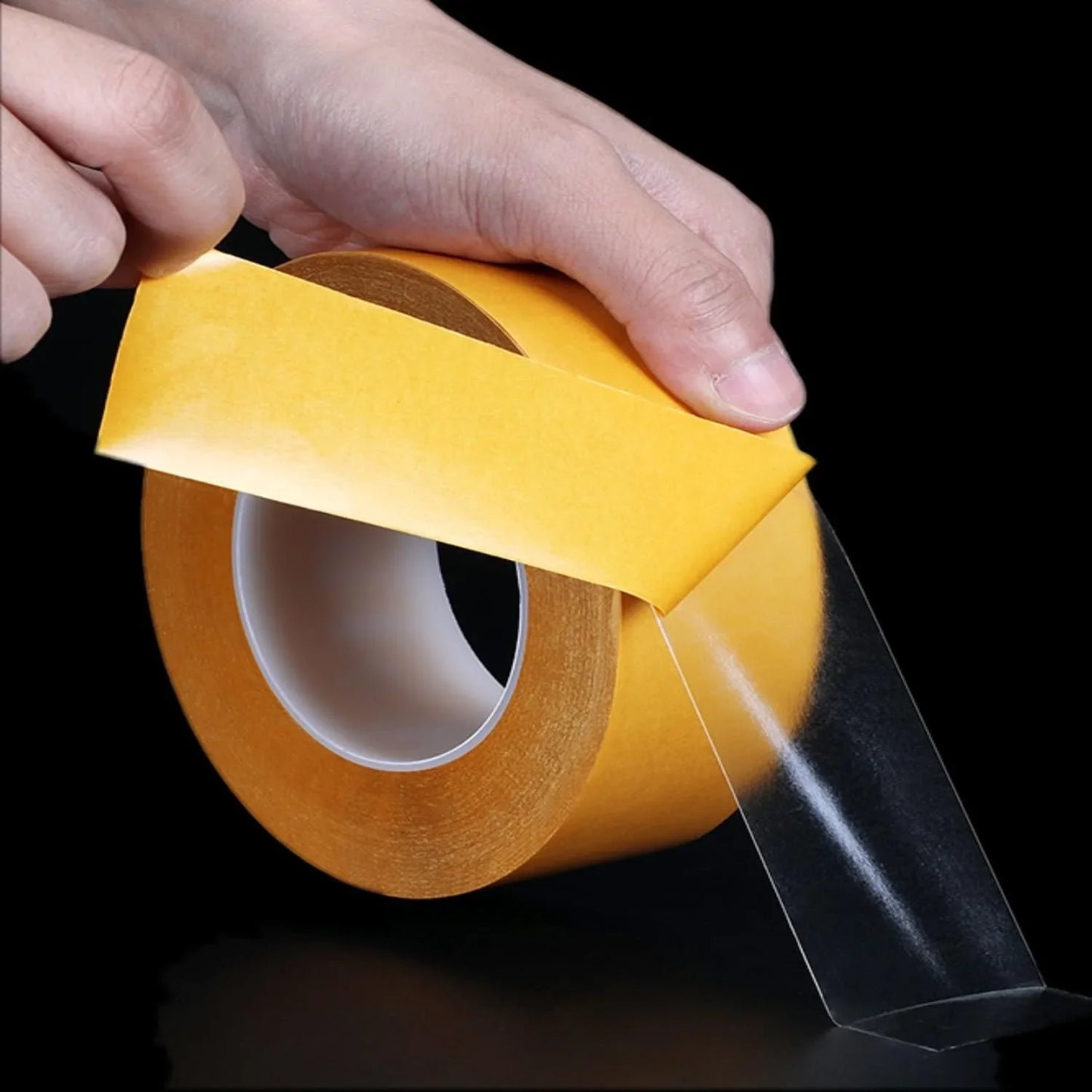 Ultra-thin double-sided tape 1 inch x 66 feet clear