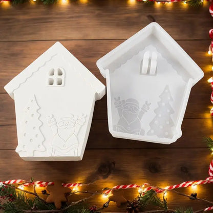 Christmas Molds For Resin Santa Claus Silicone Mold Reusable Plaster Non-Stick Clay Mold