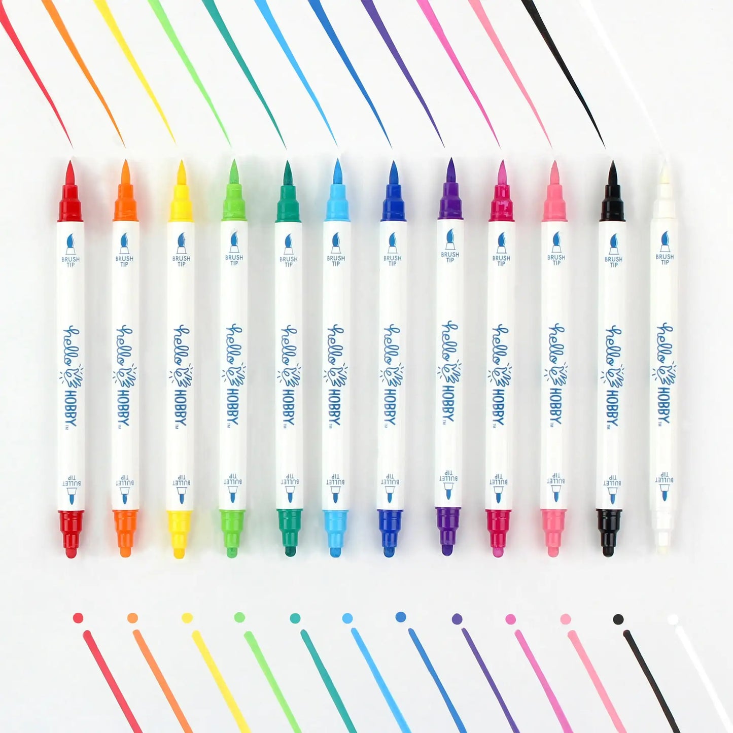 Hello Hobby Detail Acrylic Paint Markers, 12 Count