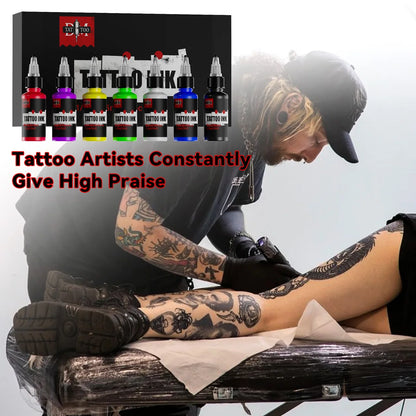 DM 15ml 7Colors Tattoo Ink Body Art Pigment Professional Semi-permanent