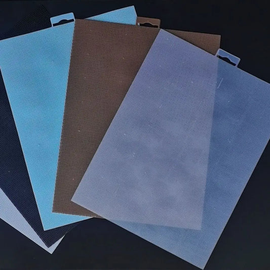 28x21cm Cross Stitch Canvas Grid 14CT Handmade Embroidery Canvas Grid Square Plastic Canvas