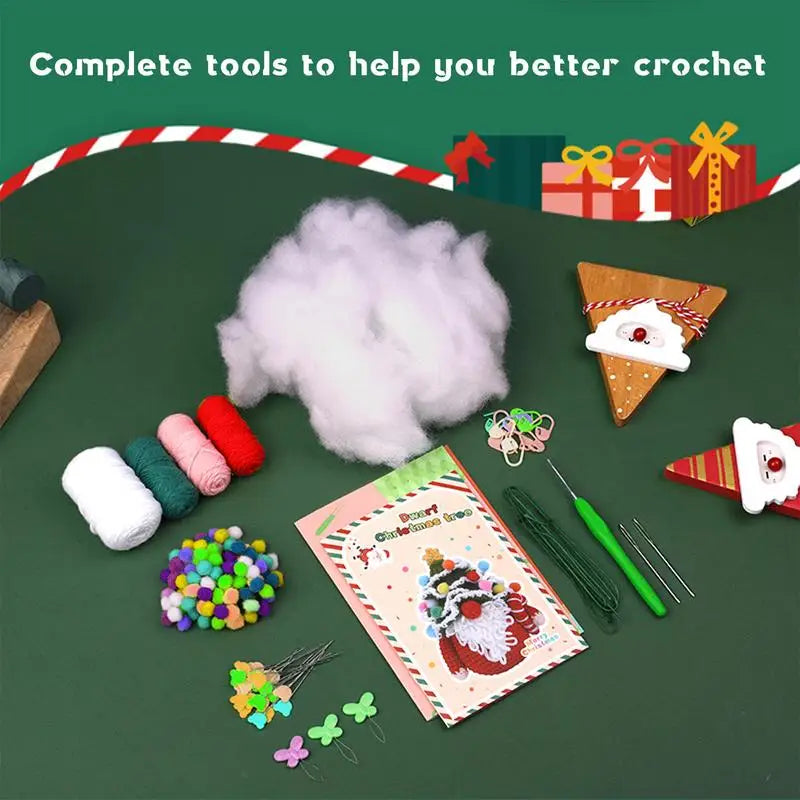 Crocheting Kit for Beginners Christmas Tree