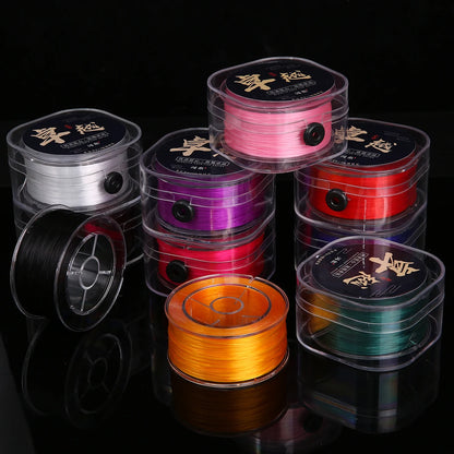 0.8mm Elastic Thread Cords Flat Crystal Line Nylon Rubber Stretchy Cord Rope