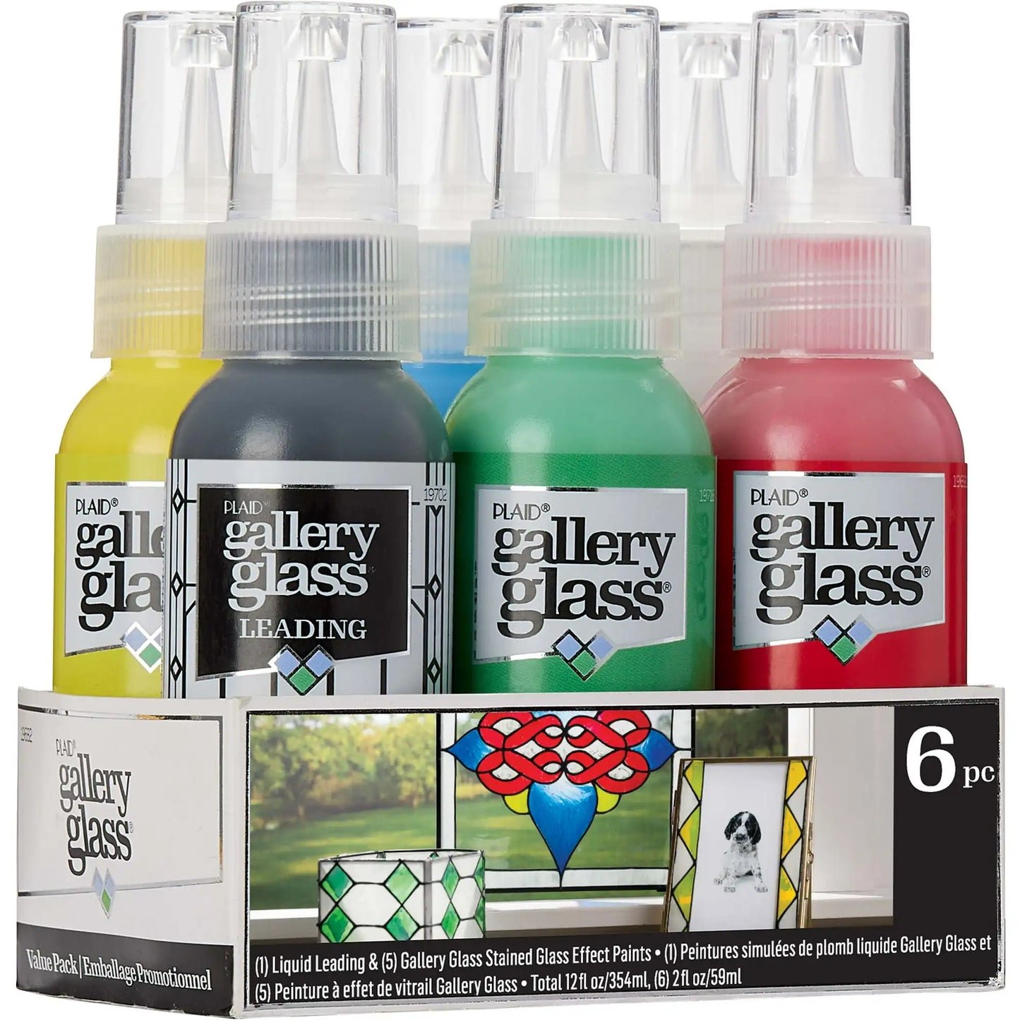 Gallery Glass Basic Stained Glass Kit, 6 Piece set