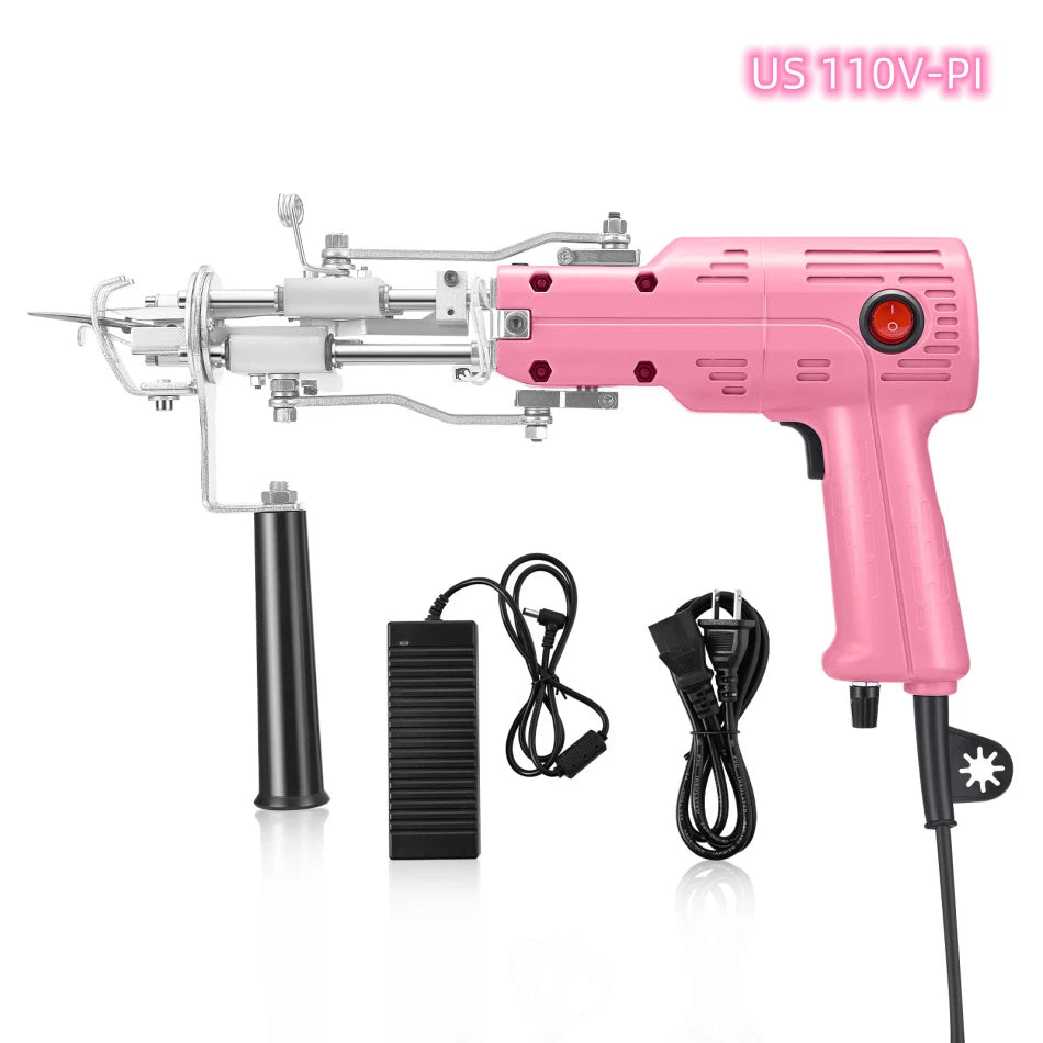 Upgraded 2 In 1 Electric Tufting Rug Gun With Adjustable Cut And Loop Pile Carpet Weaving Machine