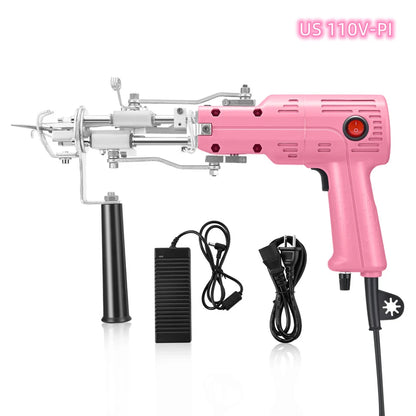Upgraded 2 In 1 Electric Tufting Rug Gun With Adjustable Cut And Loop Pile Carpet Weaving Machine