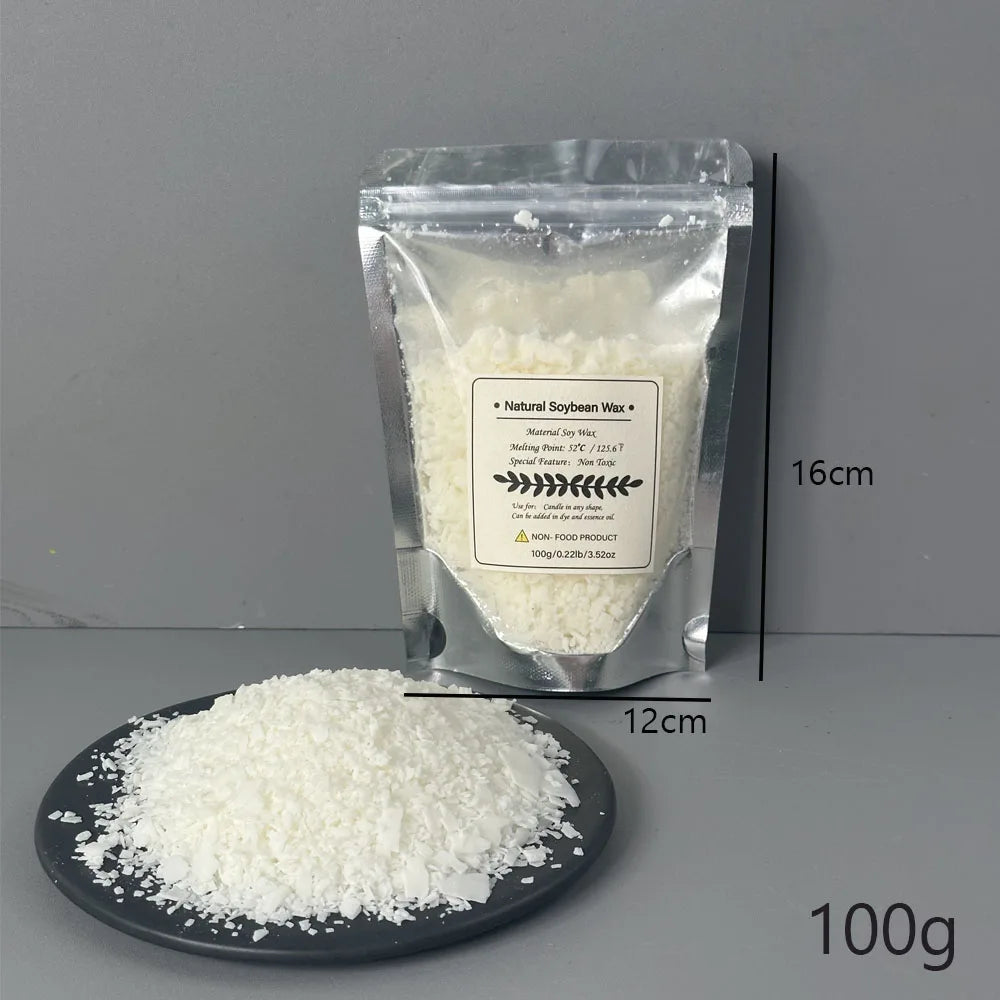 500g/1kg Pure Soy Wax Material Pre-Soy Wax-Core Pigments Aromatherapy Pure Paraffin Wax