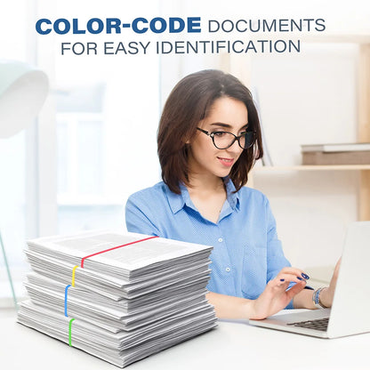 170Pcs Mutilcolor Rubber Bands Strong Elastic Band Loop 0.12Inch Width