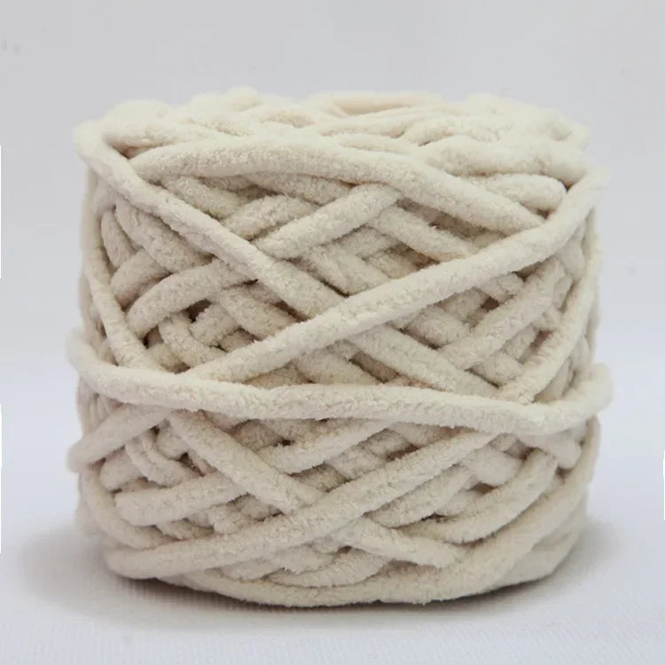 100g/ball Chenille Knitting Yarn Soft Ice Strip Line Cotton Yarn DIY Wool Yarn for Hand Knitting Scarf Thick Wool Wholesale