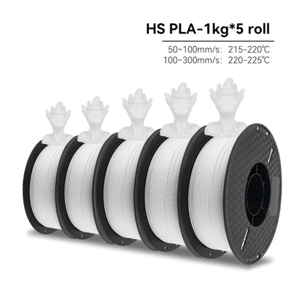 KEEPANG PLA/HS-PLA/PLA Matte/PLA Pro 5KG PLA 3D Filament 1.75mm 1KG/Roll (2.2lbs) Neatly Wound 3D Printing Materials