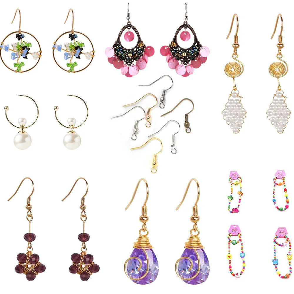 2456-Piece Deluxe DIY Bead Jewelry Making Kit - Includes Beads, Findings, and Accessories