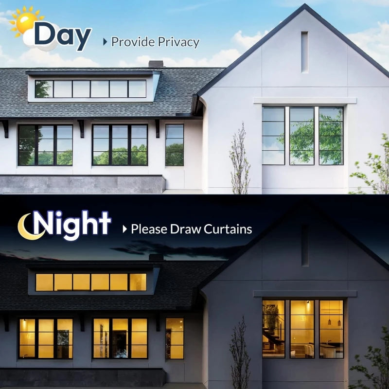 1-4 Meter Length Mirror Window Film Daytime Privacy One Way Vision Self Adhesive Solar Protection Tint