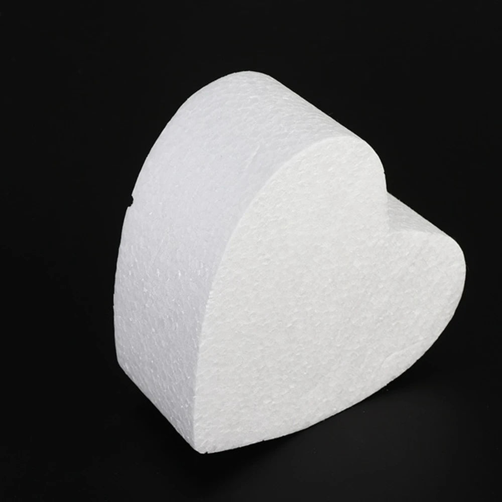 4/6/8/10 Inch Heart Shaped Polystyrene Styrofoam Sugar Craft Dummy Party DIY Practice Model Cake Foam Mold