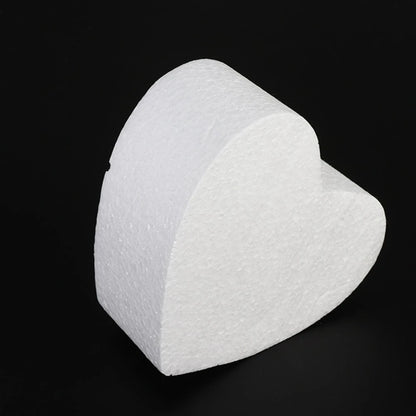 4/6/8/10 Inch Heart Shaped Polystyrene Styrofoam Sugar Craft Dummy Party DIY Practice Model Cake Foam Mold