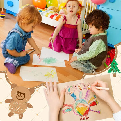 Ctosree 50 Packs Mini Colored Pencils Bulk 3.5 Inch in Kraft Boxes