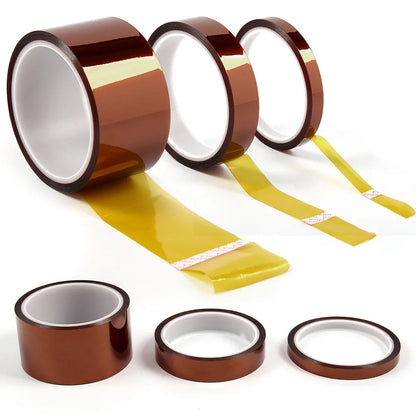 5/10/20/30/50mm100ft Kapton Tape Heat Resistant High Temperature Polyimide 33m Gold Adhesive