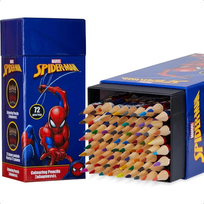Spiderman Colored Pencils 72 Kawaii Wood
