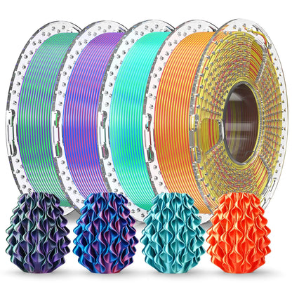SUNLU Fliament Silk PLA+/PLA/PETG/WOOD/Rainbow Filament 250g 500g/spool 1.75mm mix color