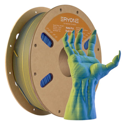 ERYONE Dual Color Series Silk PLA And Matte PLA 1KG 1.75mm Diameter High Quality Filament For FDM 3D Printing