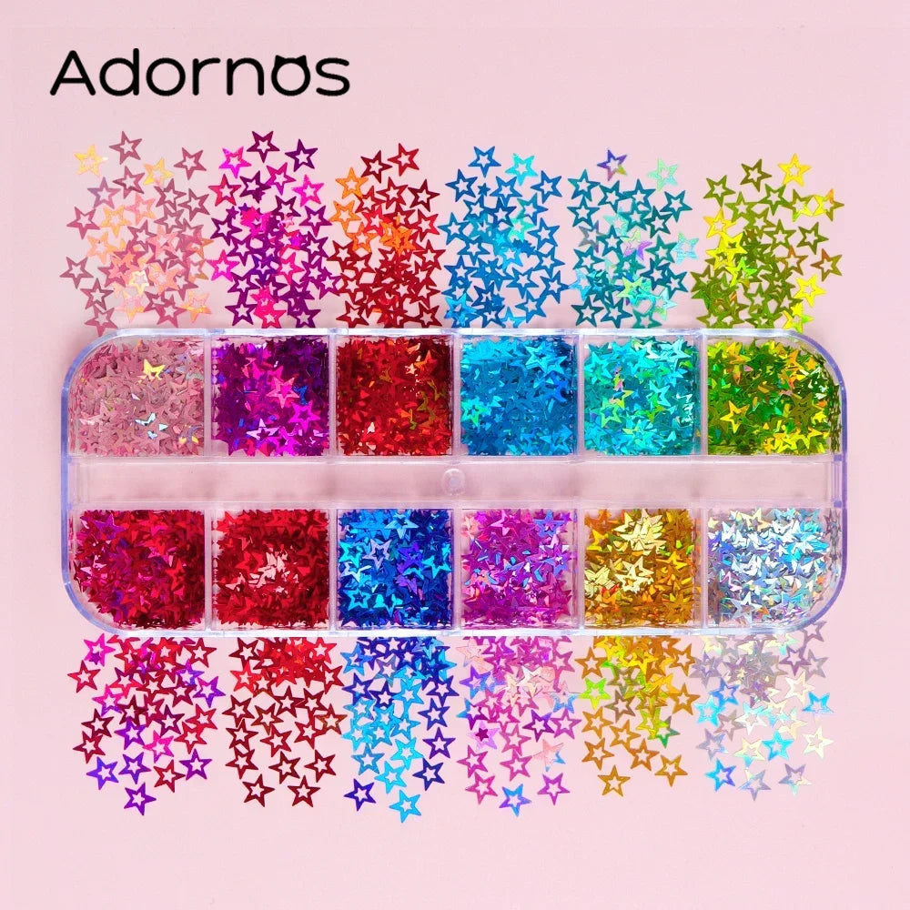 Holographic Letters Resin Sequins Fillers Epoxy Filling Crafts Materials Iridescent Glitter Flakes