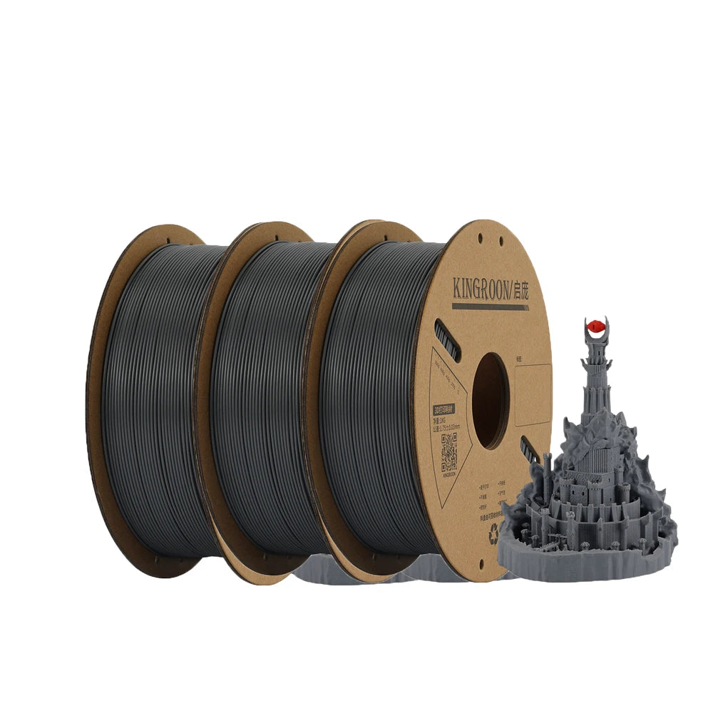 KINGROON PLA Filament 1.75mm 3D Printer 5/10Rolls Plastic Material 100% No Bubble for FDM 3D Printer MIX