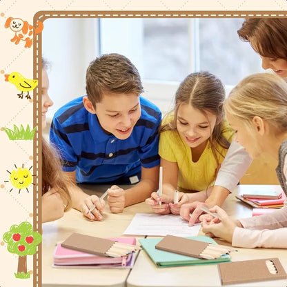 Ctosree 50 Packs Mini Colored Pencils Bulk 3.5 Inch in Kraft Boxes