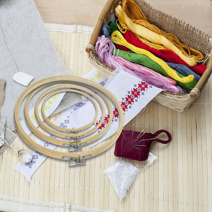 High Quality Beech Wood Embroidery Hoop Circle Rings Holder