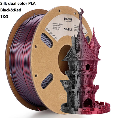 ERYONE Dual Color Series Silk PLA And Matte PLA 1KG 1.75mm Diameter High Quality Filament For FDM 3D Printing