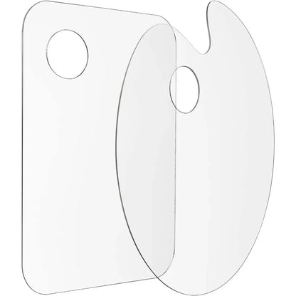 11.8 x 7.9 inch acrylic palette with thumb hole clear paint tray for easy clean non-stick artist tray oil watercolor process