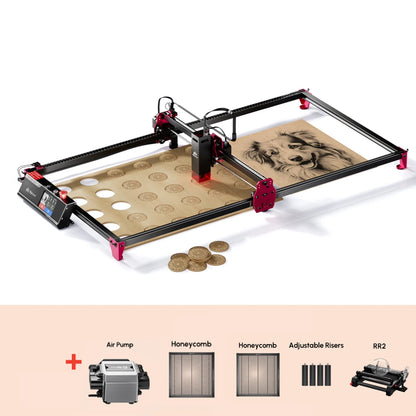 AlgoLaser DIY KIT MK2 10W Touch Screen 400X850MM Large Area Woodworking for Wood Metal