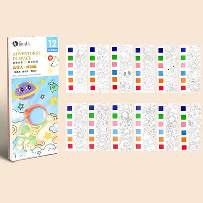 Paint With Water Coloring Books 4X Water Marker Coloring Book Set