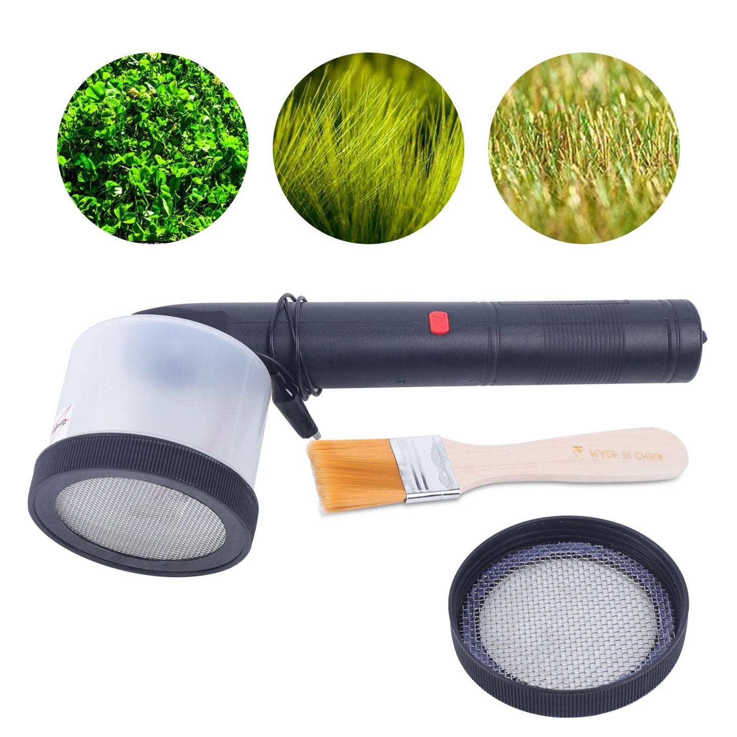 Portable Electrostatic Flocking Machine, DC3000V High-Efficiency Grass Applicator with Steel Mesh & ABS Housing