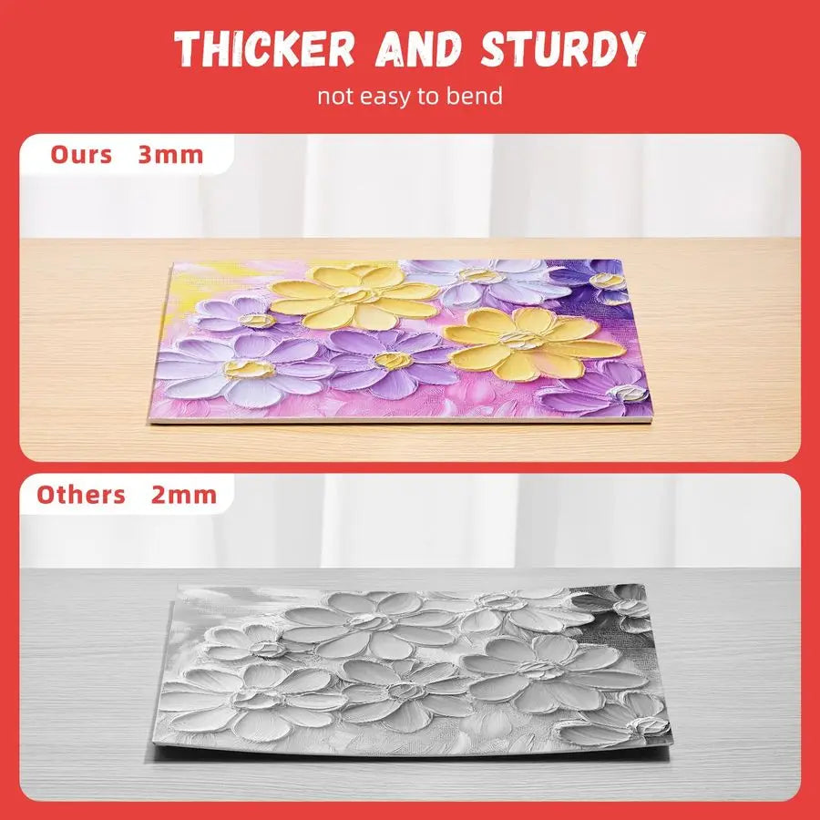 Canvas Boards for Painting, 8 x 10 Inch Blank Panels, 100 Cotton for Acrylic amp Oil Paints 80 Pack