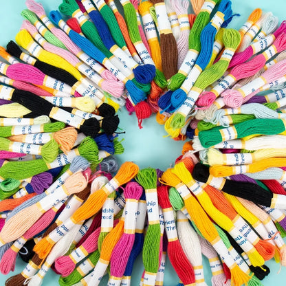 Multicolor Friendship Thread Kit 121 Pieces DIY Bracelet Making Storage Tub with Project Guide All Ages Fun Crafting