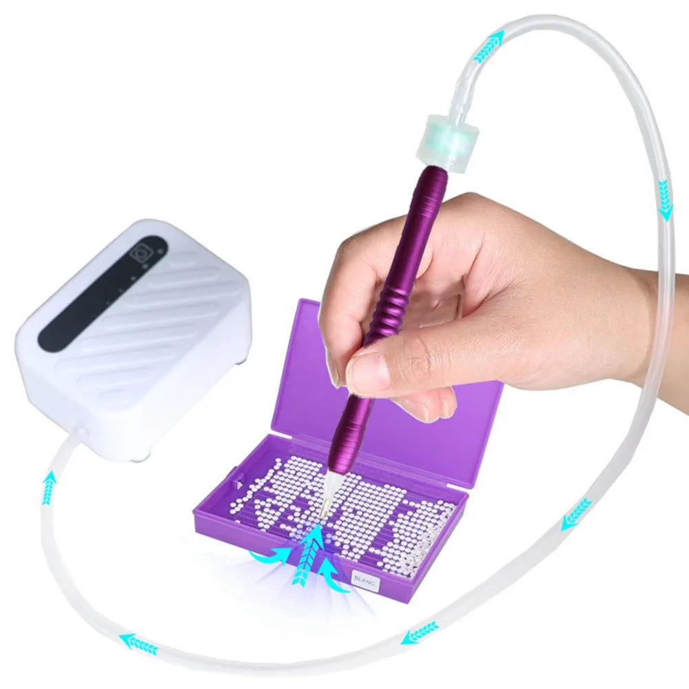 Electric Diamond Painting Tool USB Powered Suction Device Vacuum Pen Kit