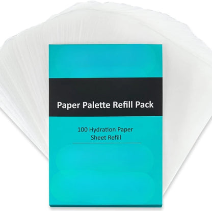 Wet Palette miniature painting kit. Keep the acrylic palette damp with the lid. Watercolor,50pc wet tray paper 2 sponge